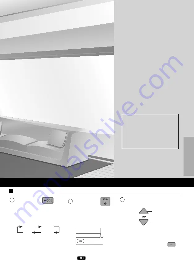 Panasonic CS-FZ25UKE Operating Instructions Manual Download Page 25