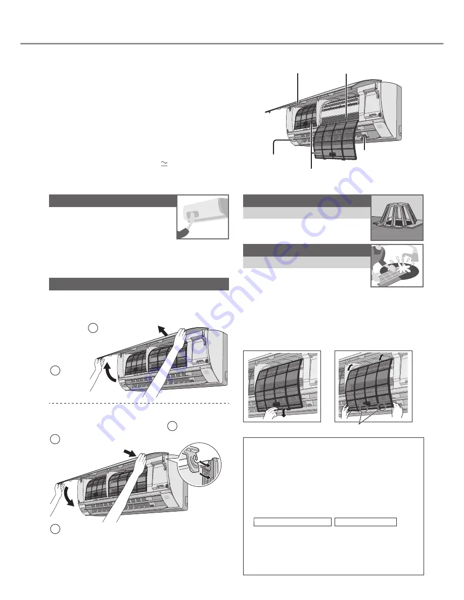 Panasonic CS-HE12PKD Operating Instructions Manual Download Page 22