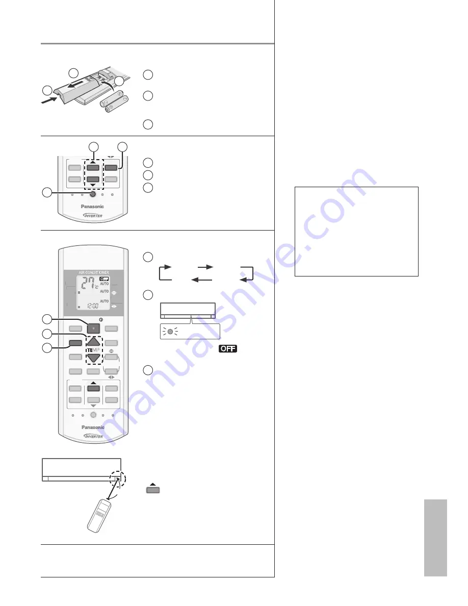 Panasonic CS-HE12PKD Operating Instructions Manual Download Page 39