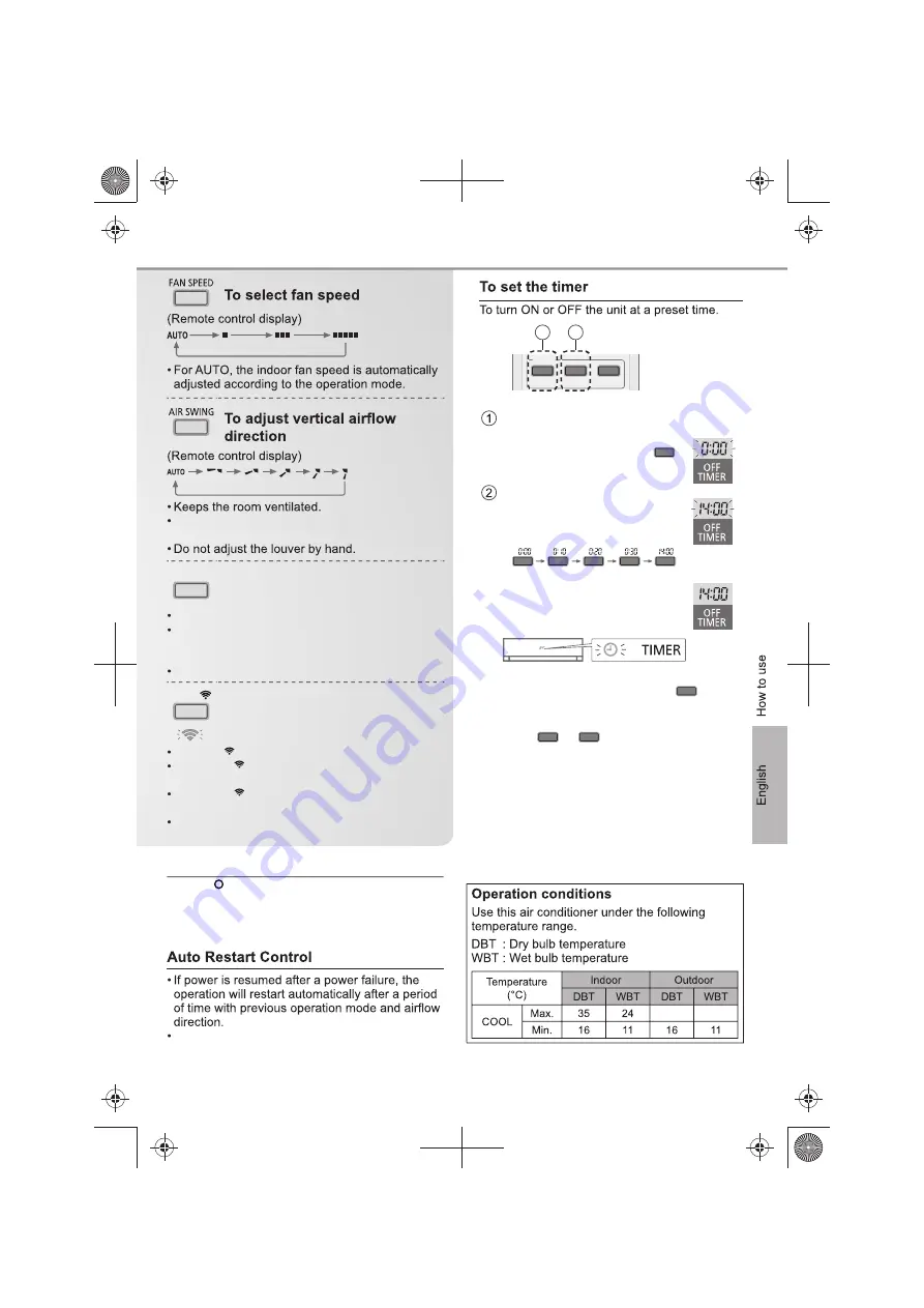 Panasonic CS-KU12WKY Series Скачать руководство пользователя страница 11