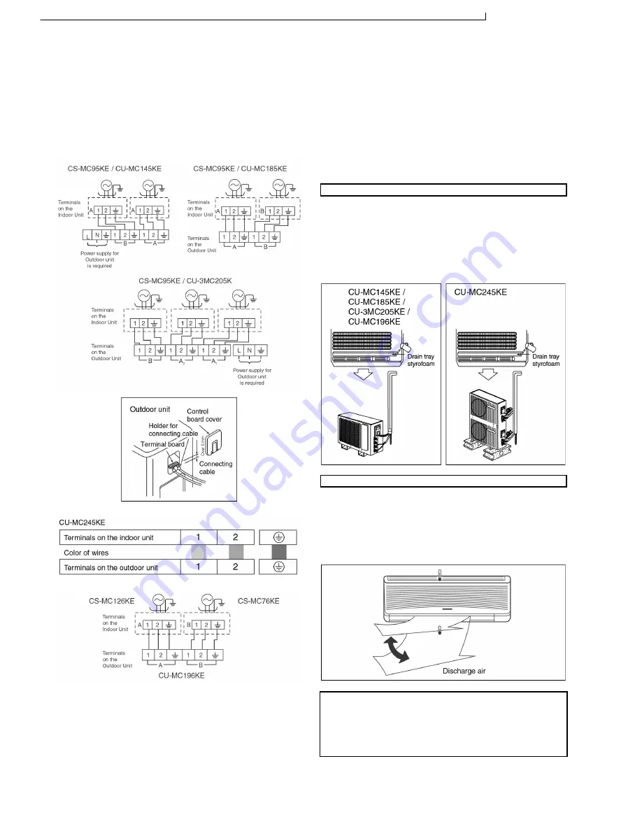 Panasonic CS-MC125KE Скачать руководство пользователя страница 74