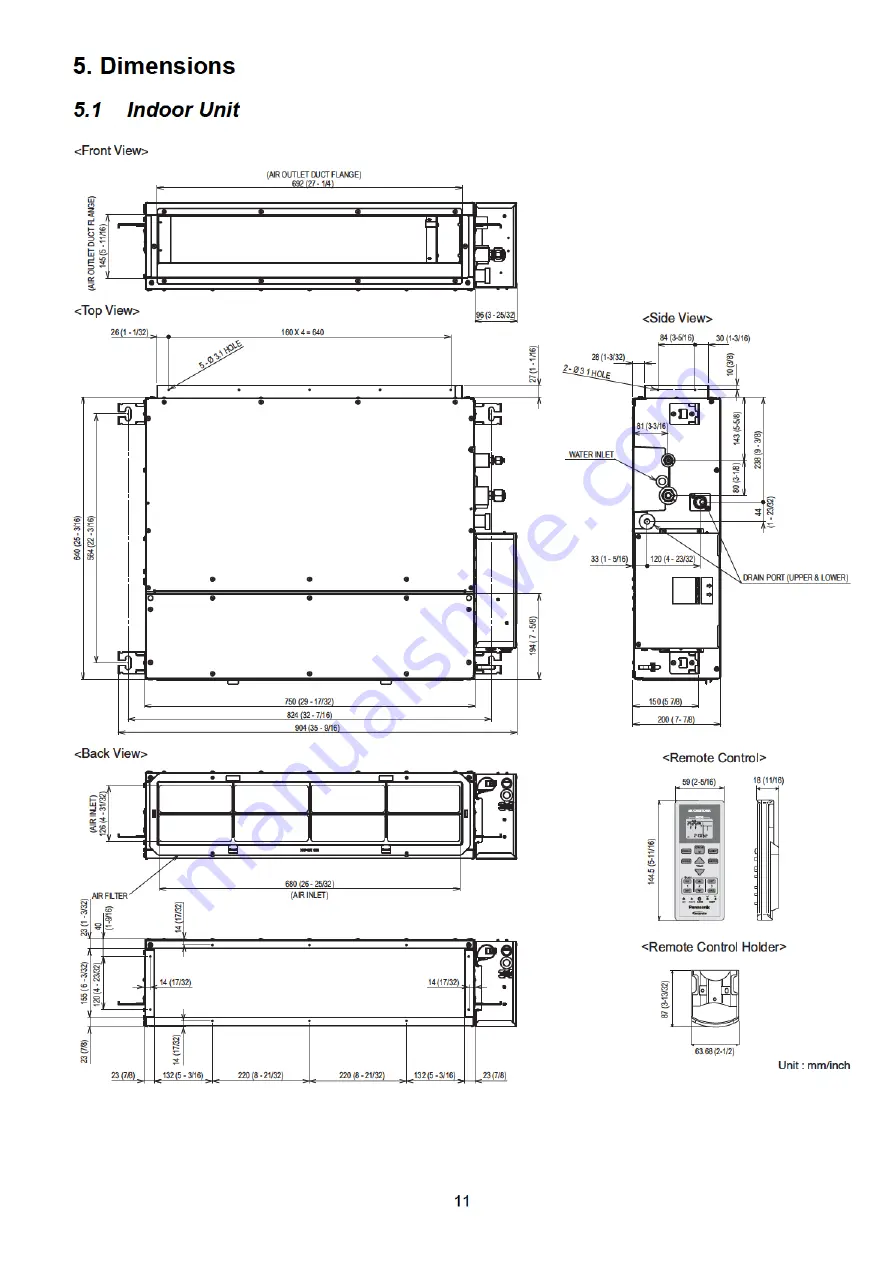 Panasonic CS-ME5SD3UA Service Manual Download Page 11