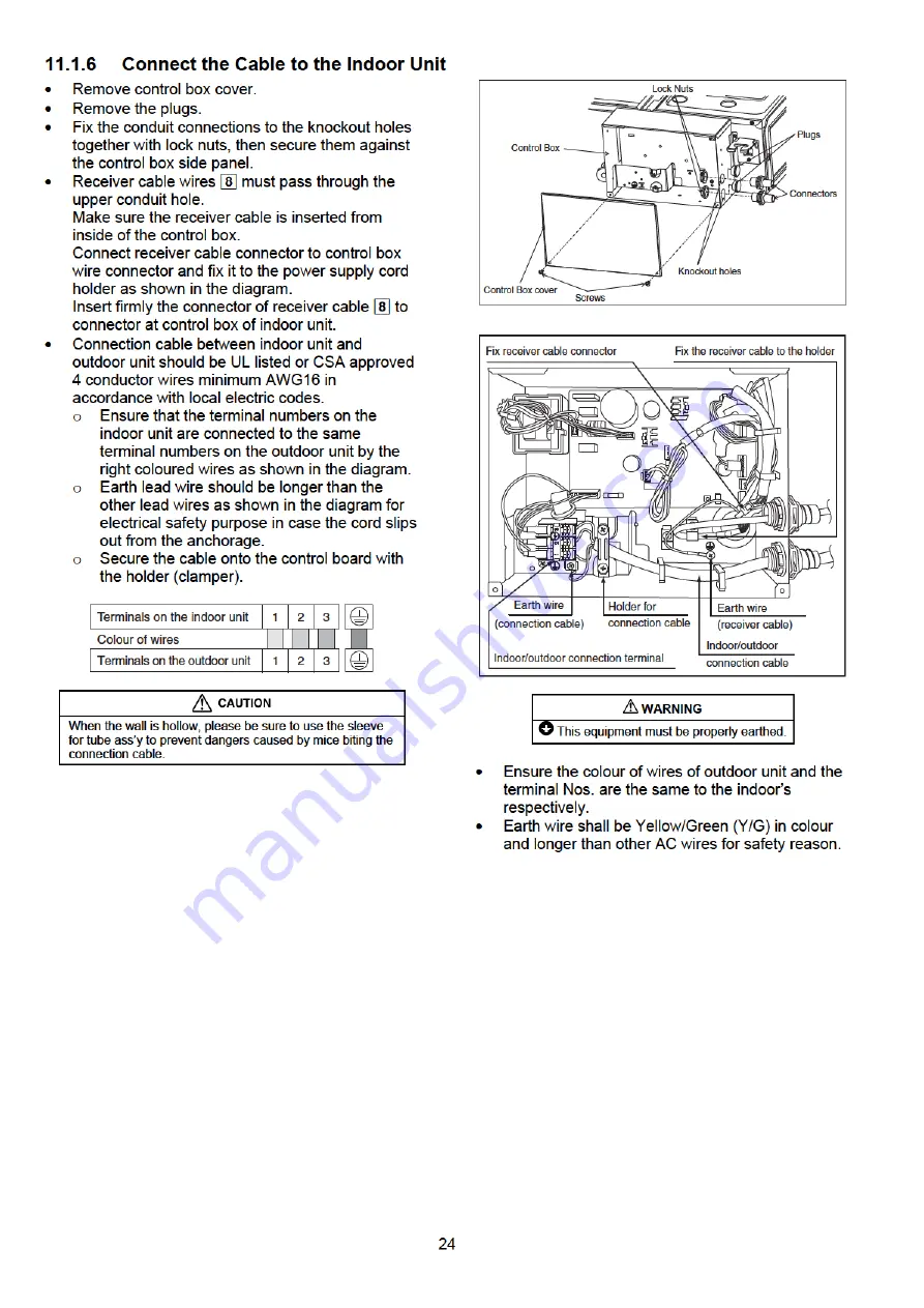 Panasonic CS-ME5SD3UA Service Manual Download Page 24