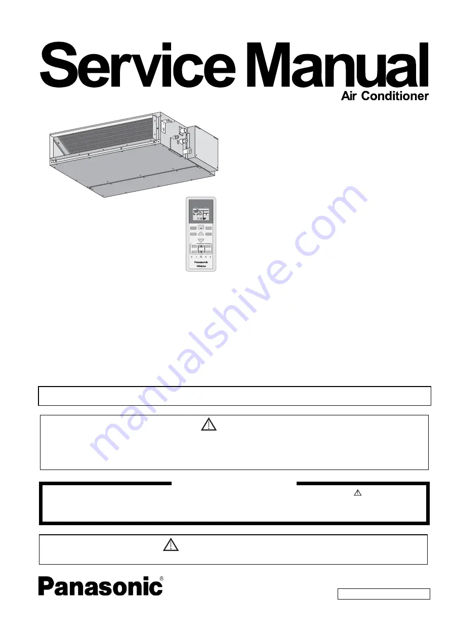 Panasonic CS-MS12SD3H Скачать руководство пользователя страница 1