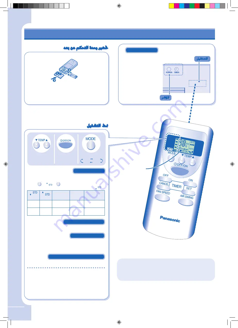 Panasonic CS-PC12GKD Operating Instructions Manual Download Page 34