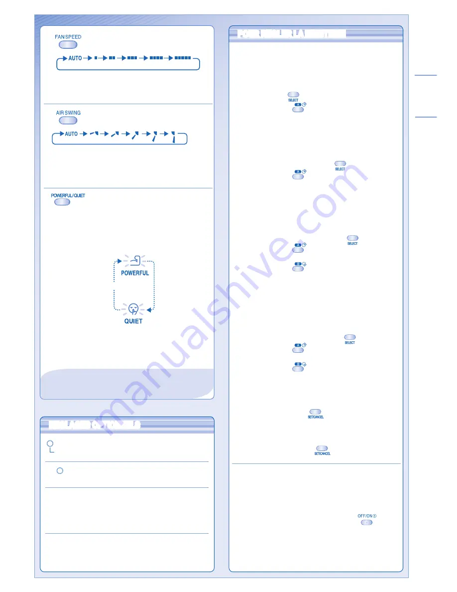 Panasonic CS-RE12HKE Operating Instructions Manual Download Page 11