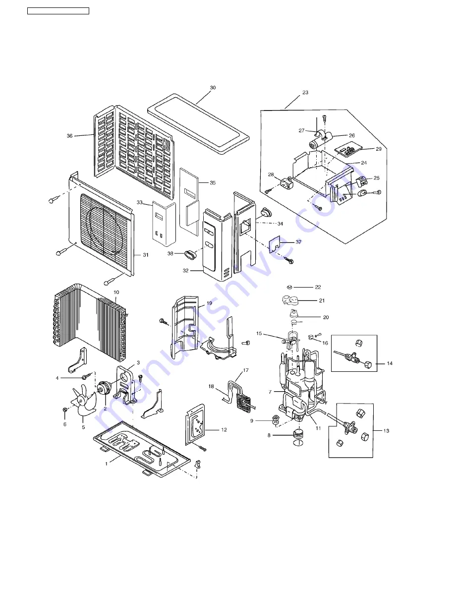 Panasonic CS-SA18CKP Service Manual Download Page 54