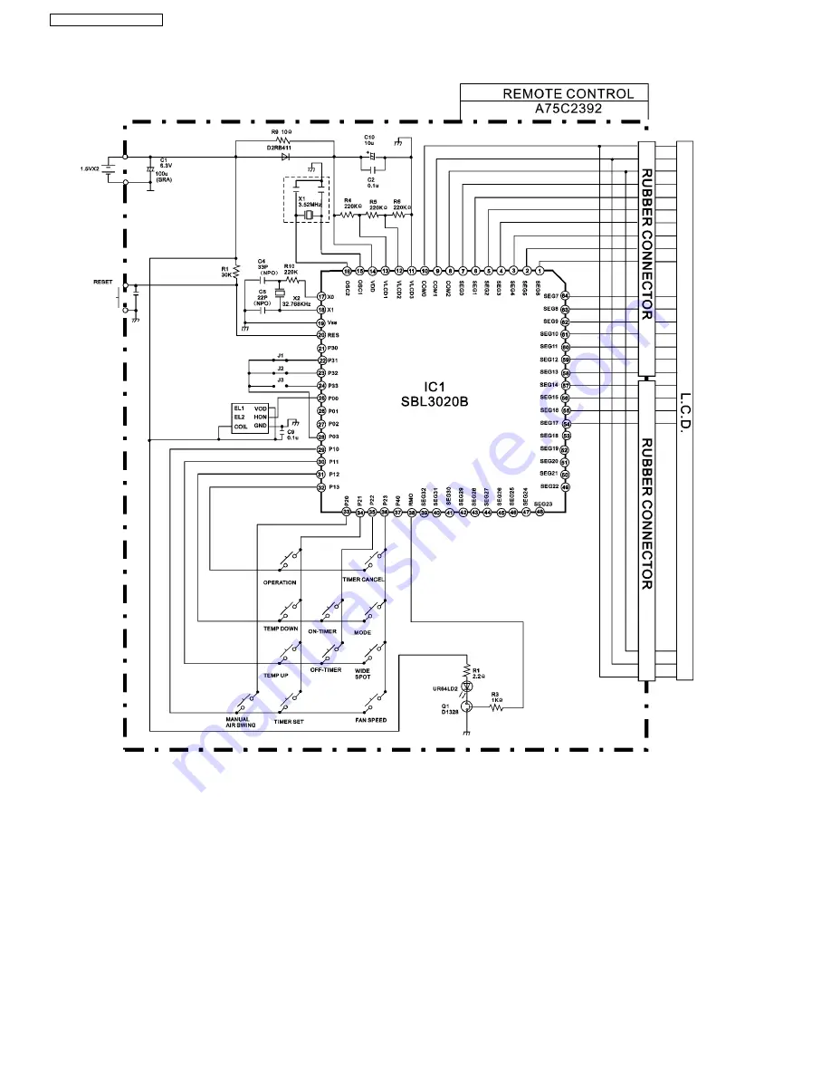 Panasonic CS-SA18CKP Service Manual Download Page 60