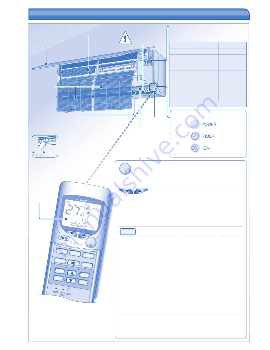 Panasonic CS-TE12HKE Operating Instructions Manual Download Page 40