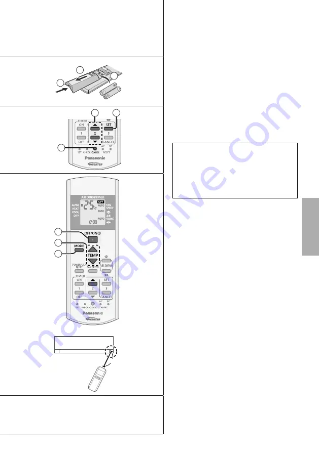 Panasonic CS-UE18RKE Скачать руководство пользователя страница 19