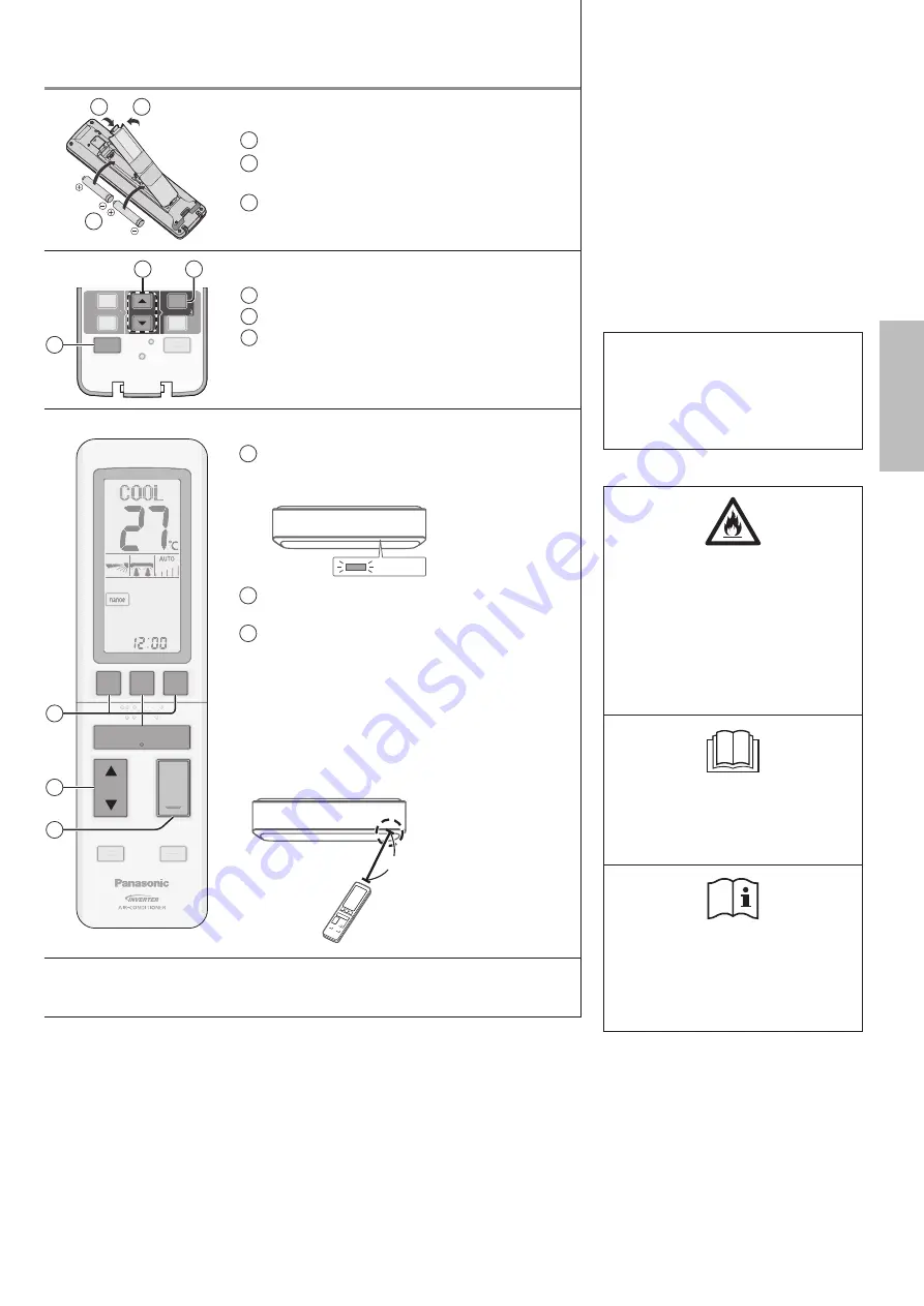 Panasonic CS-VZ12SKE Скачать руководство пользователя страница 3