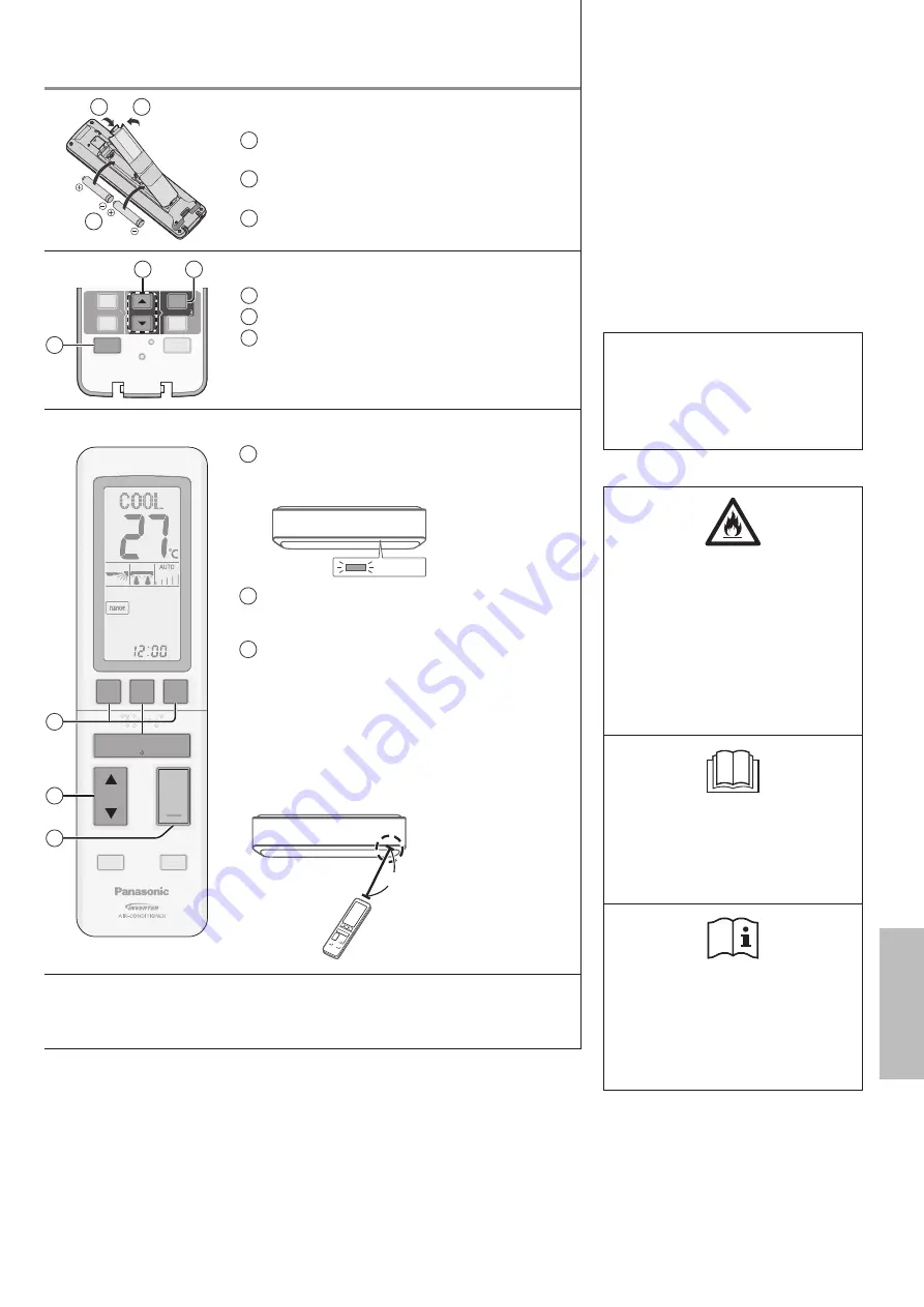 Panasonic CS-VZ12SKE Скачать руководство пользователя страница 59