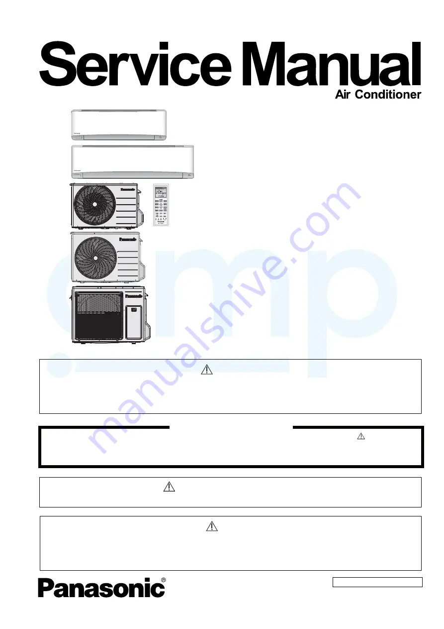 Panasonic CS-XZ20TKEW Скачать руководство пользователя страница 1