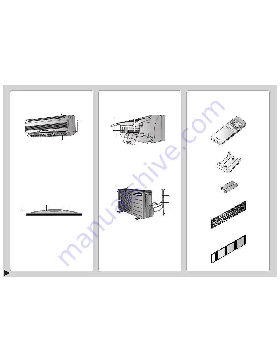 Panasonic CSC12BKP - SPLIT A/C SYSTEM Operating Instructions Manual Download Page 4