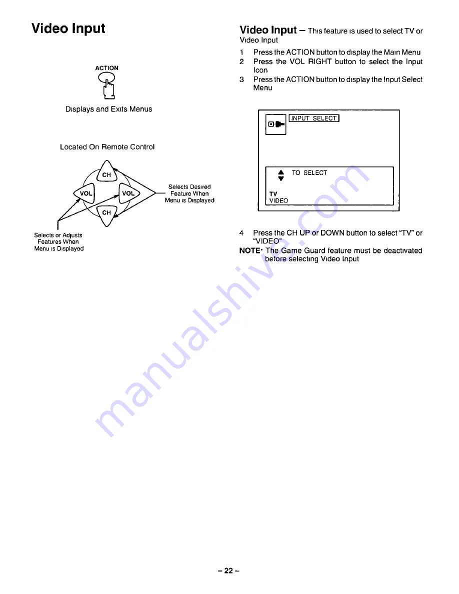 Panasonic CT-13R12 Operating Instructions Manual Download Page 22