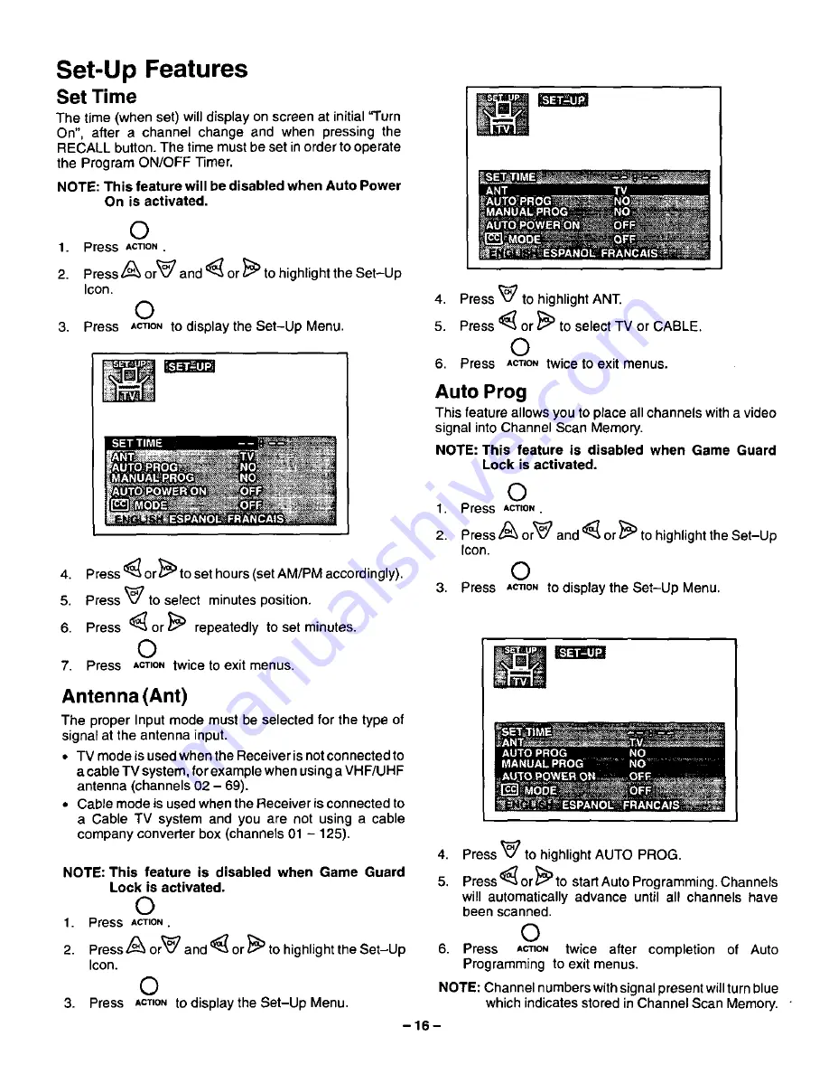 Panasonic CT-13R24 User Manual Download Page 16