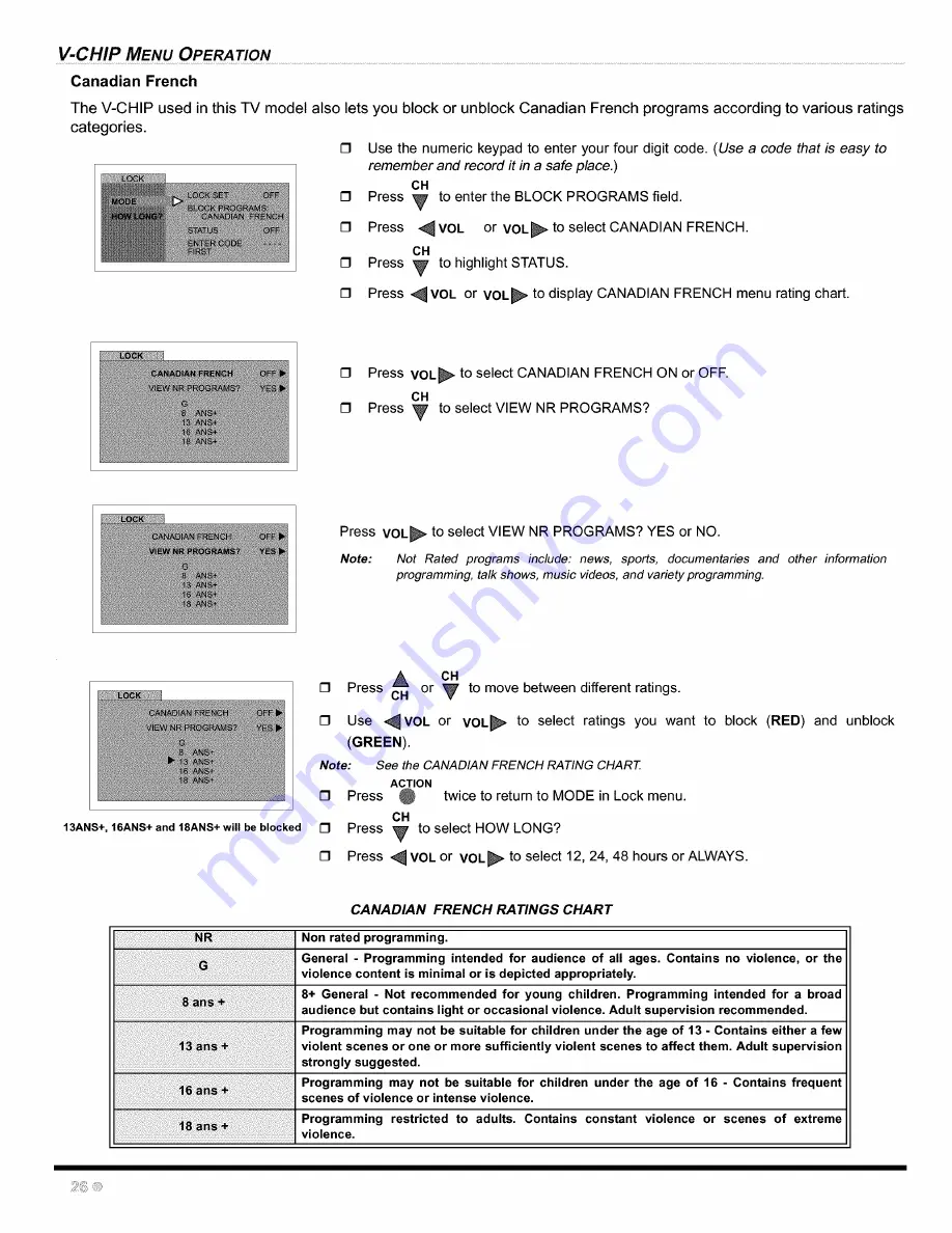 Panasonic CT-20D12D Operating Instructions Manual Download Page 28