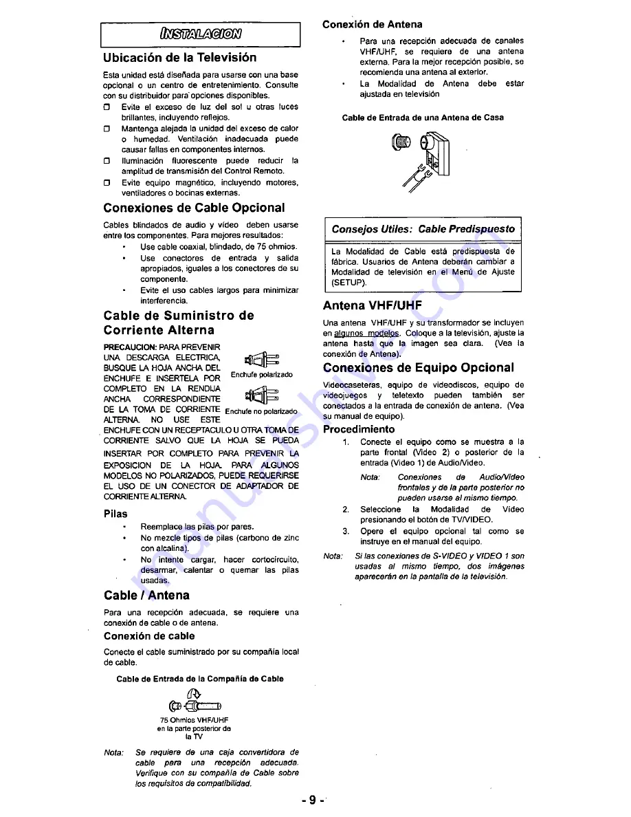 Panasonic CT-20D20 Скачать руководство пользователя страница 8