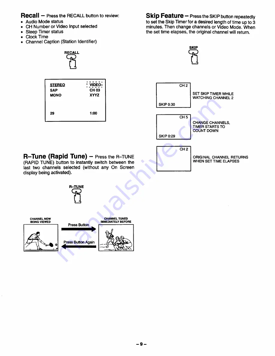 Panasonic CT-20S11 Operating Instructions Manual Download Page 9