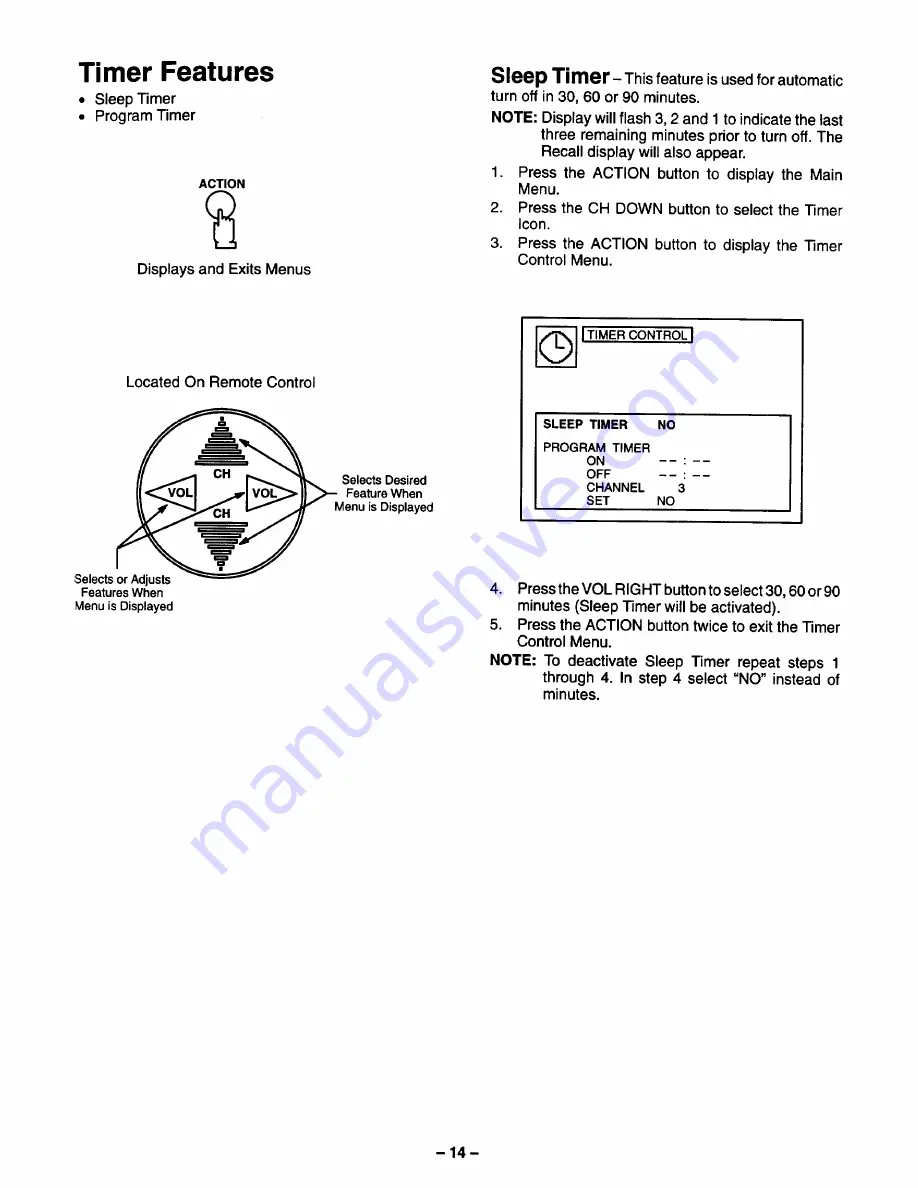 Panasonic CT-20S11 Operating Instructions Manual Download Page 14