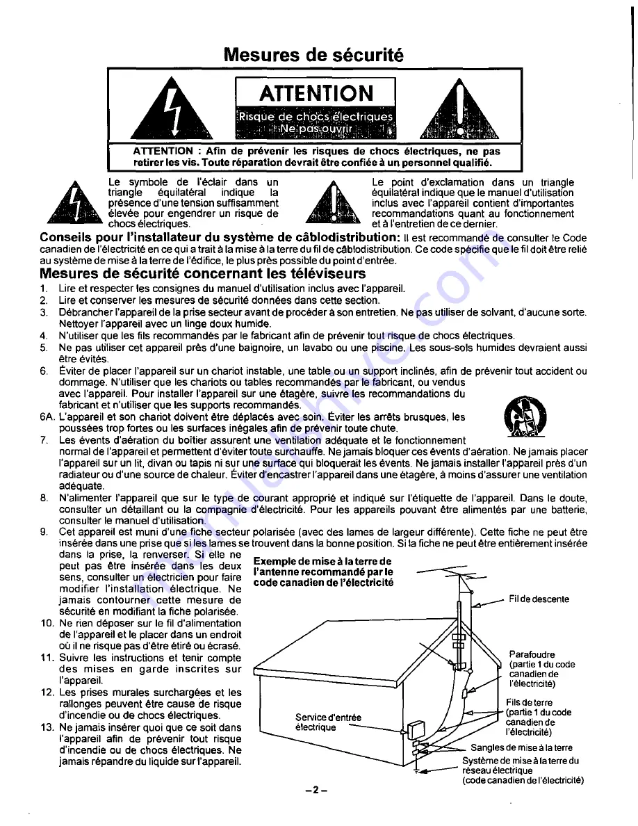 Panasonic CT-2768SD Operating Instructions Manual Download Page 30