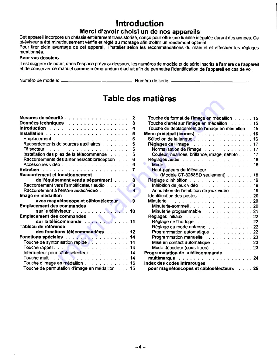 Panasonic CT-2768SD Operating Instructions Manual Download Page 32