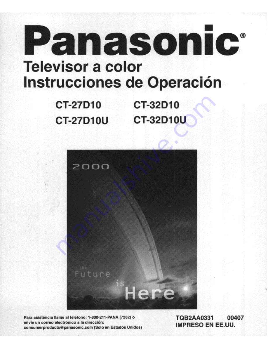 Panasonic CT-27D10 Operating Instructions Manual Download Page 19