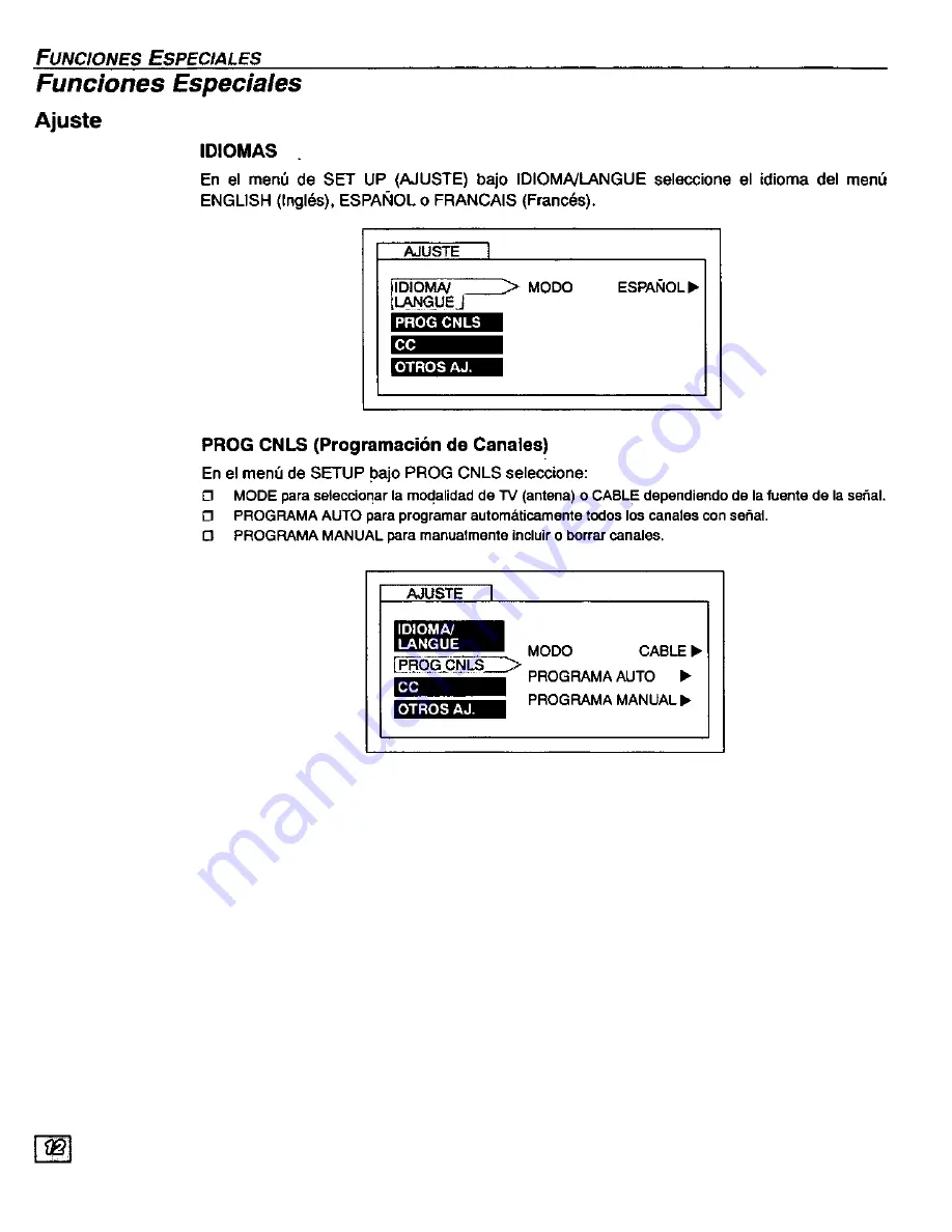 Panasonic CT-27D20 Скачать руководство пользователя страница 36