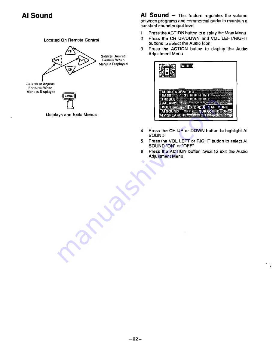 Panasonic CT-27G31 Operating Instructions Manual Download Page 22