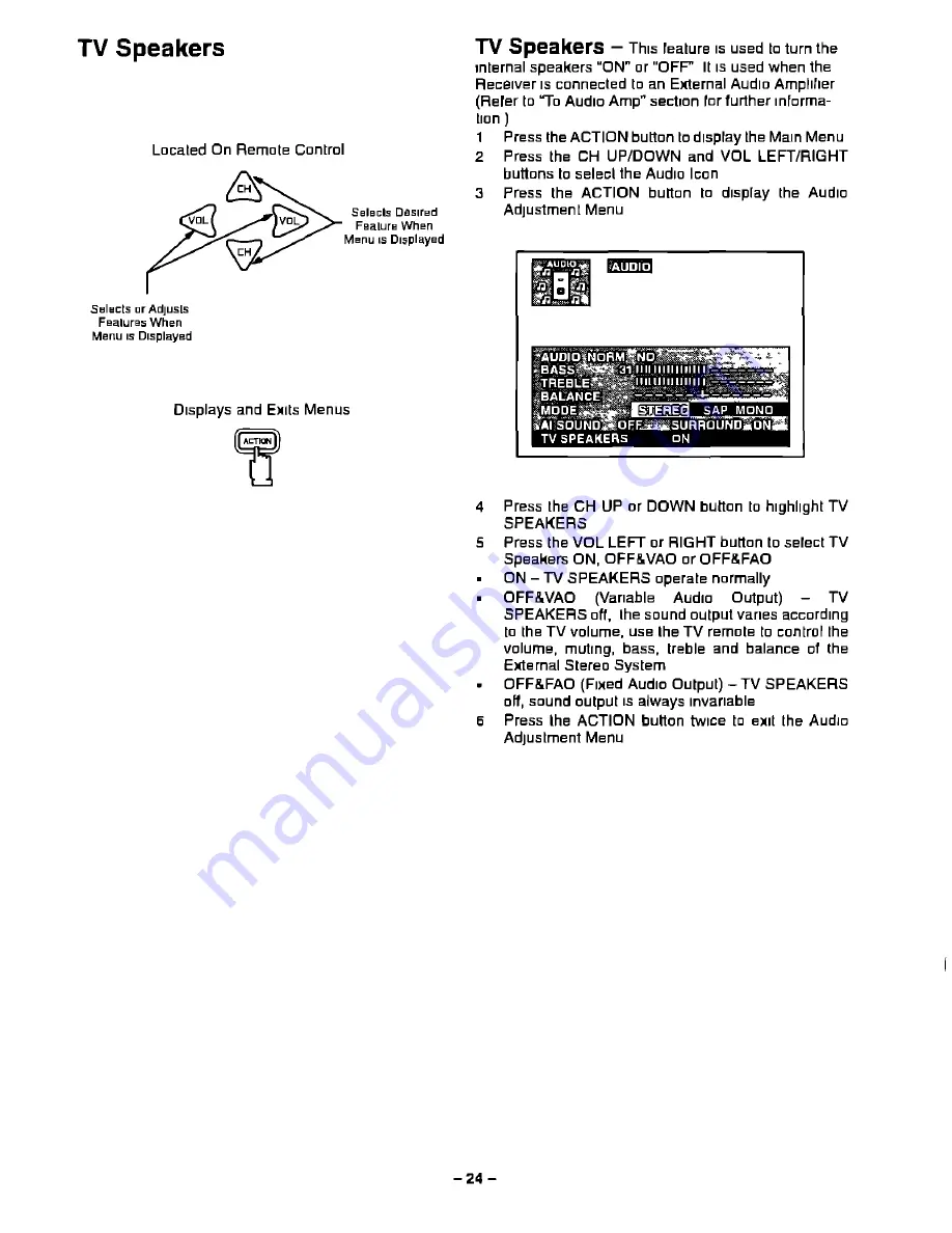 Panasonic CT-27G31 Operating Instructions Manual Download Page 24