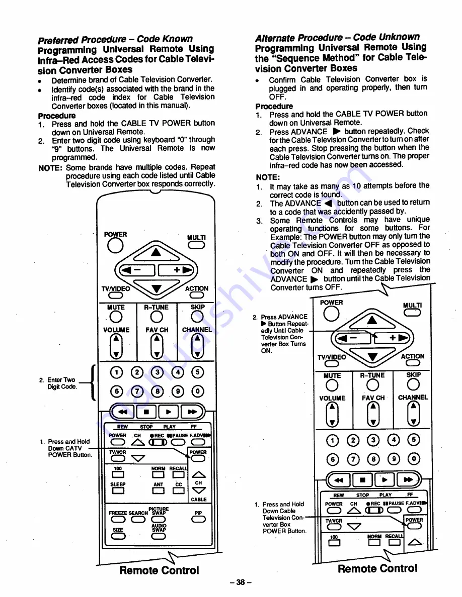 Panasonic CT-31SF20R Скачать руководство пользователя страница 38