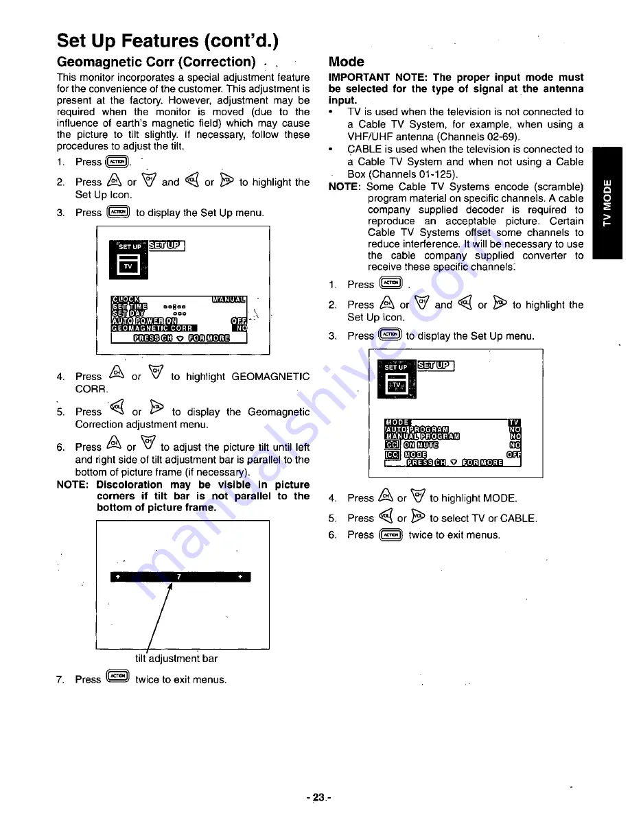 Panasonic CT-36DV60 Скачать руководство пользователя страница 24