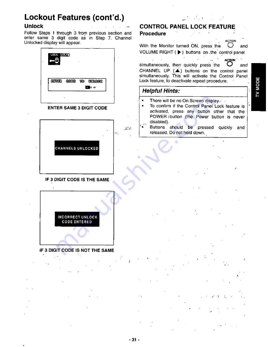 Panasonic CT-36DV60 Operating Manual Download Page 32