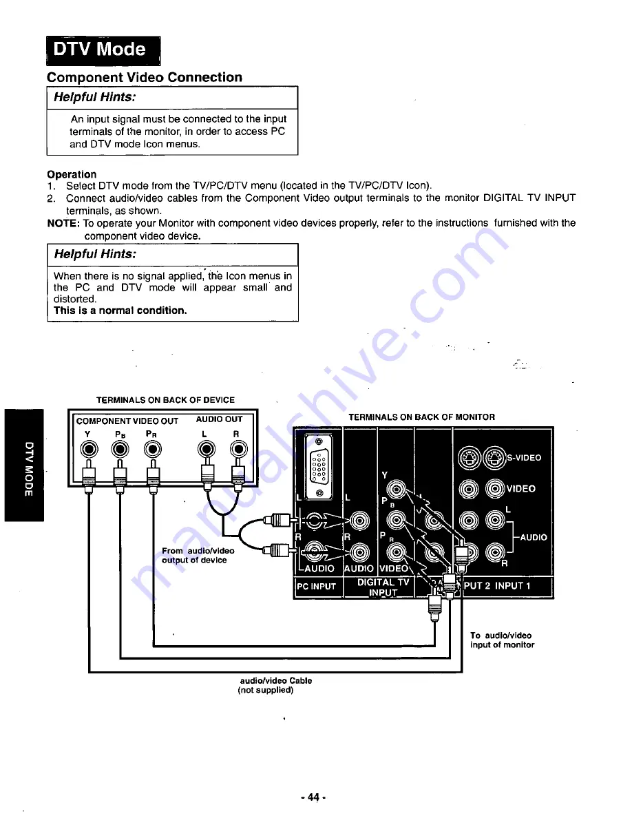 Panasonic CT-36DV60 Operating Manual Download Page 45