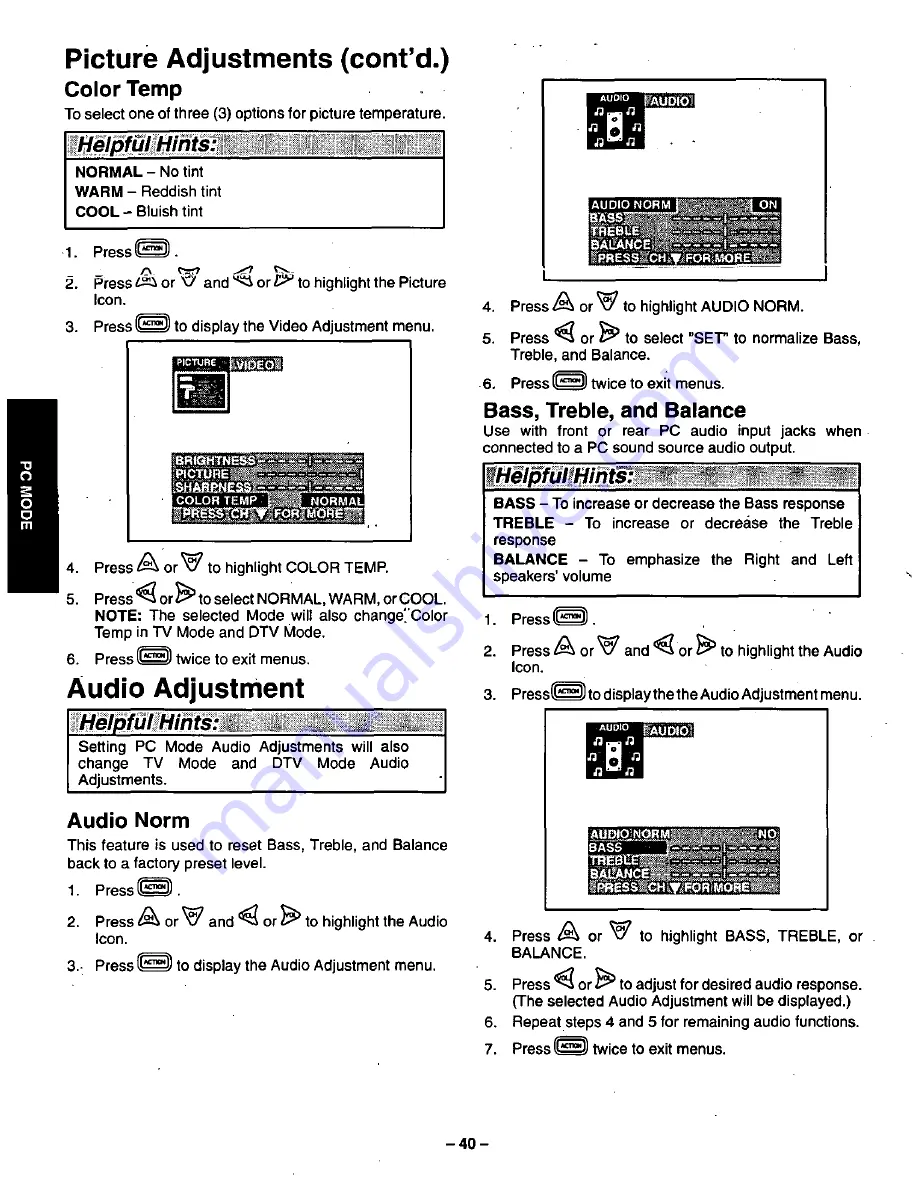 Panasonic CT-36VG50 User Manual Download Page 41