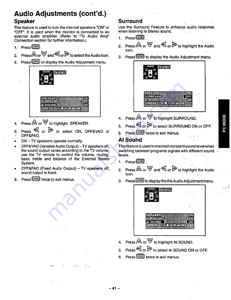 Panasonic CT-36VG50 Скачать руководство пользователя страница 42