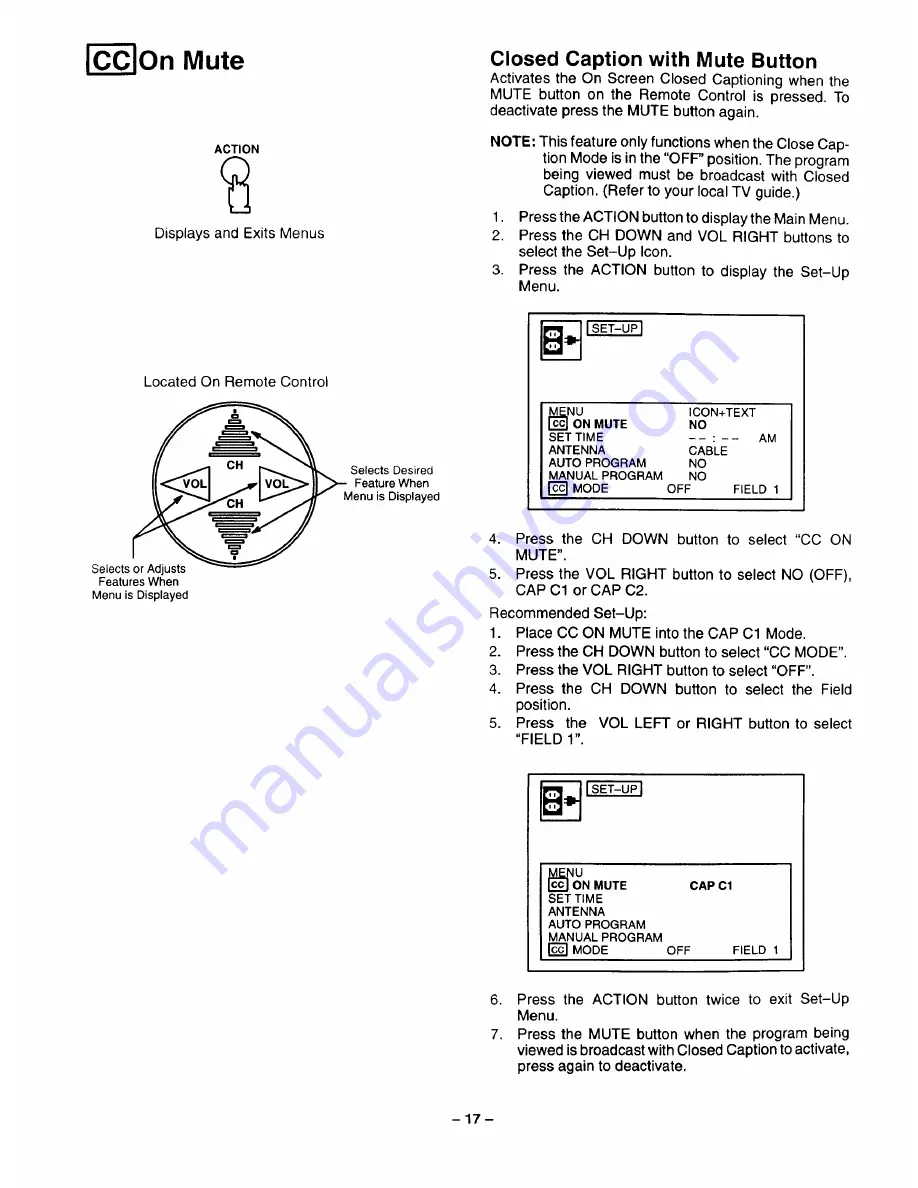 Panasonic CT205115 Скачать руководство пользователя страница 17