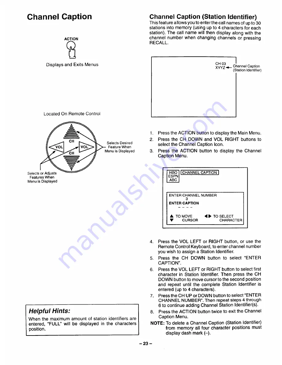 Panasonic CT205115 Скачать руководство пользователя страница 23