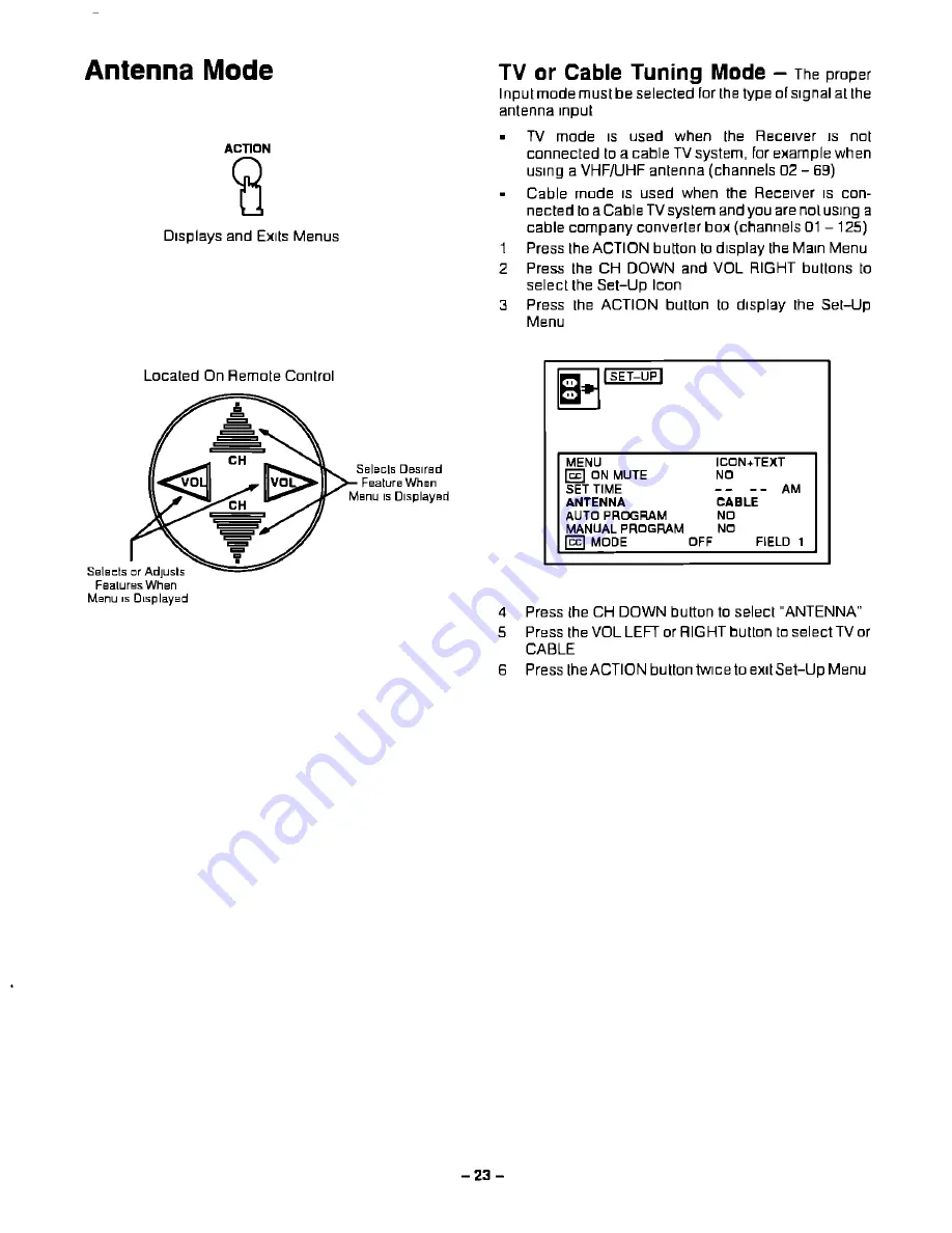 Panasonic CT2584VY - MONITOR Скачать руководство пользователя страница 23