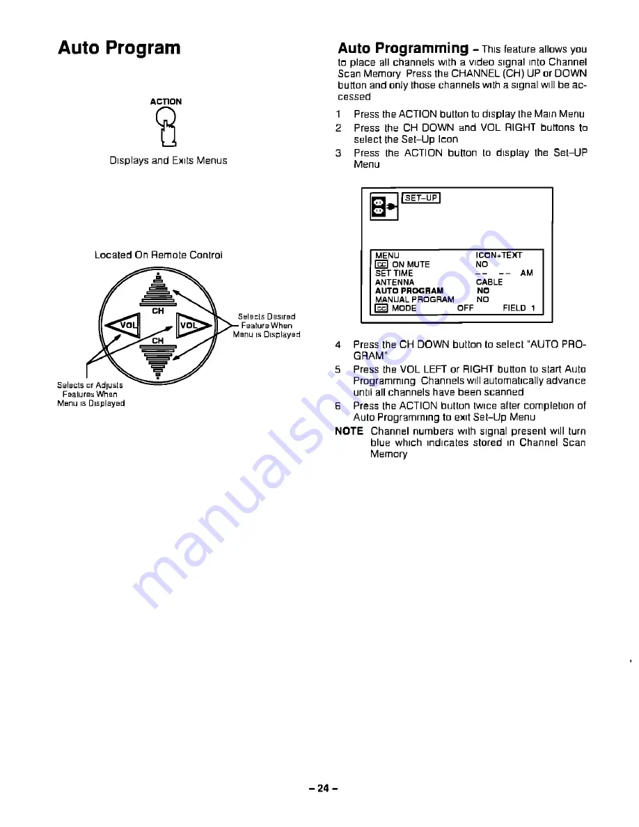 Panasonic CT2584VY - MONITOR Operating Instructions Manual Download Page 24