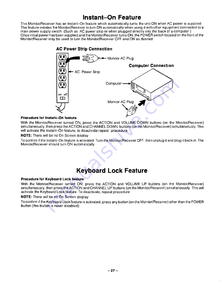 Panasonic CT2584VY - MONITOR Operating Instructions Manual Download Page 27