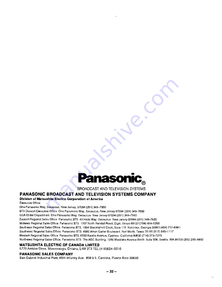 Panasonic CT2584VY - MONITOR Operating Instructions Manual Download Page 32