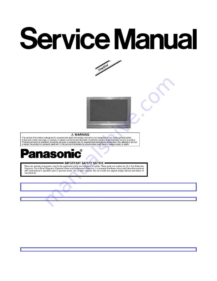 Panasonic CT26WX15N - 26