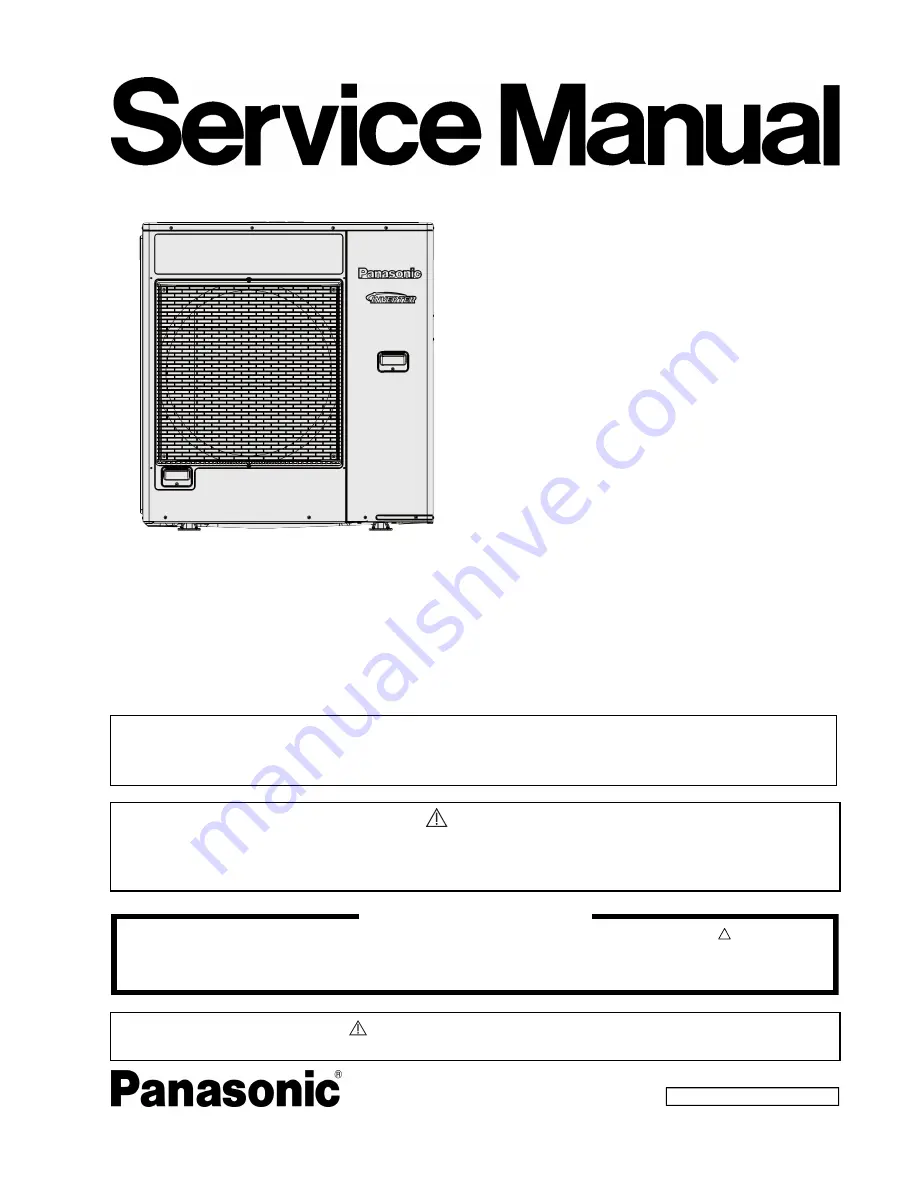 Panasonic CU-5E36QBU-5 Service Manual Download Page 1