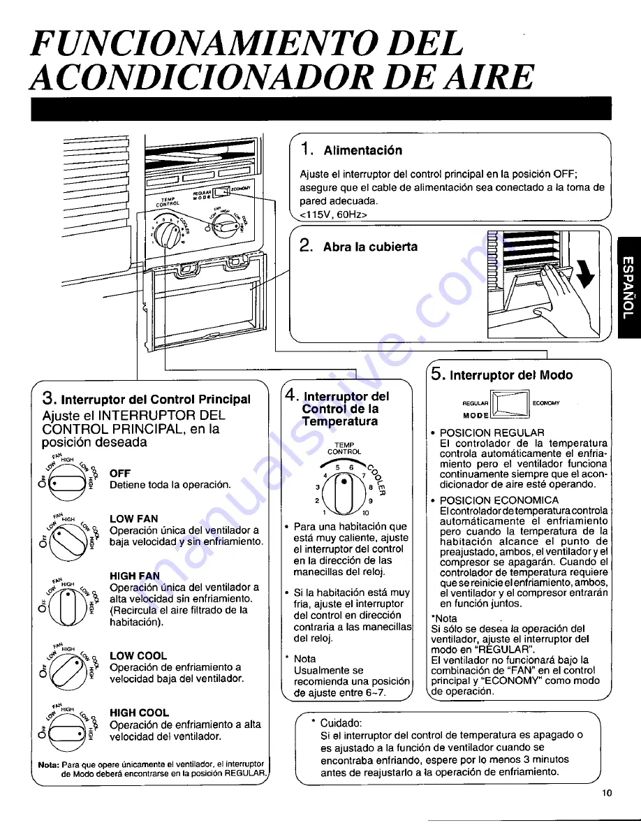 Panasonic CW-606TU Скачать руководство пользователя страница 13