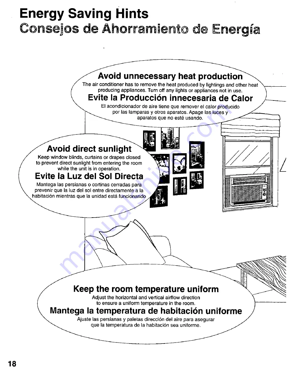 Panasonic CW-C121MU Installation And Operating Instructions Manual Download Page 18