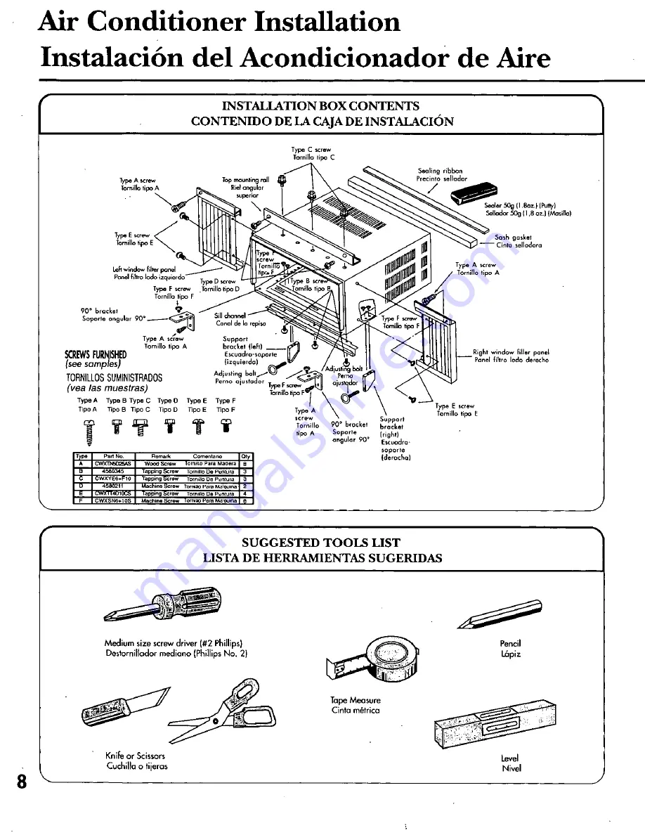 Panasonic CW-C141NU Скачать руководство пользователя страница 8