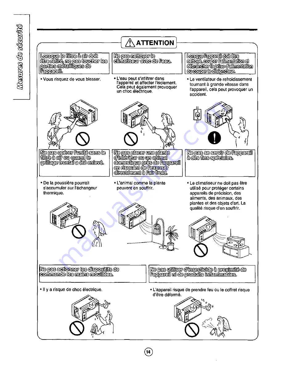 Panasonic CW-C50GU Installation And Operating Instructions Manual Download Page 14