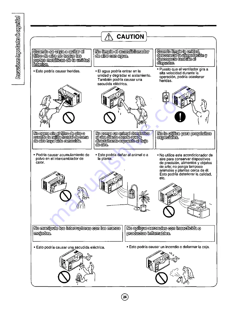 Panasonic CW-C50GU Installation And Operating Instructions Manual Download Page 24