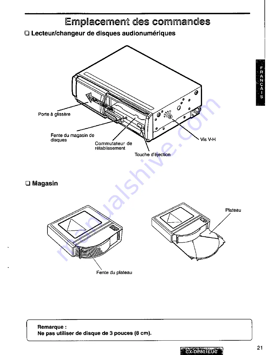 Panasonic CX-DP801 Operating Manual Download Page 21